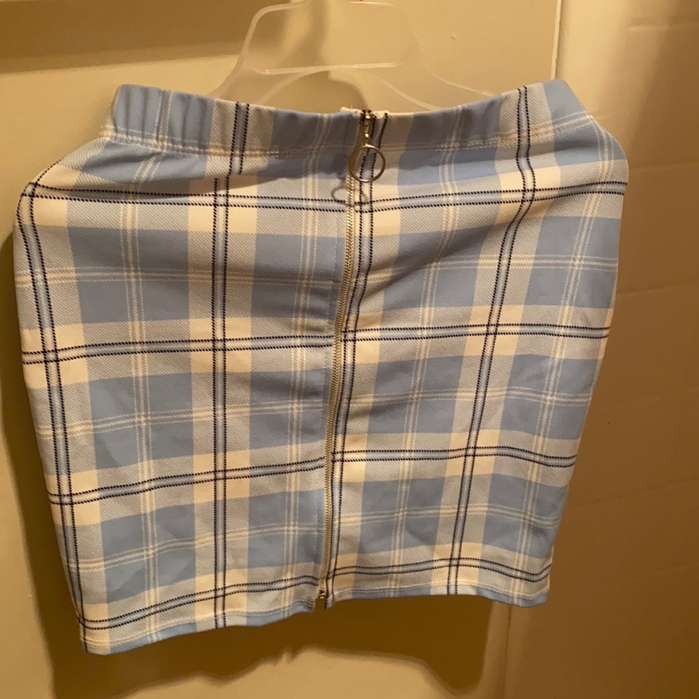 Plaid mini skirt